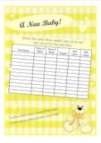 Free Printable Baby Shower Games; Guess the Weight Neutral